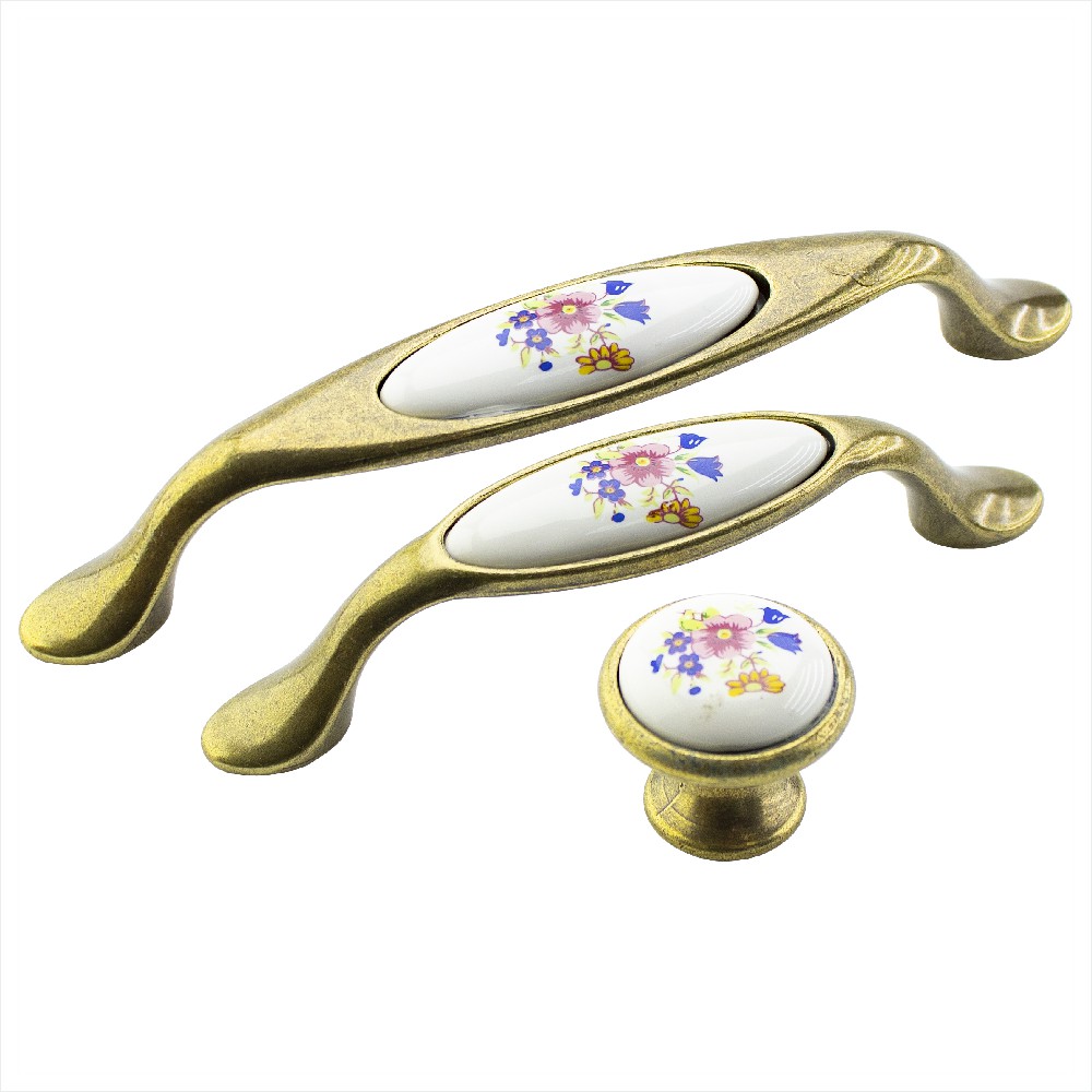 мебельные ручки-кнопки MONA-СИРЕНЬ в цвете бронза