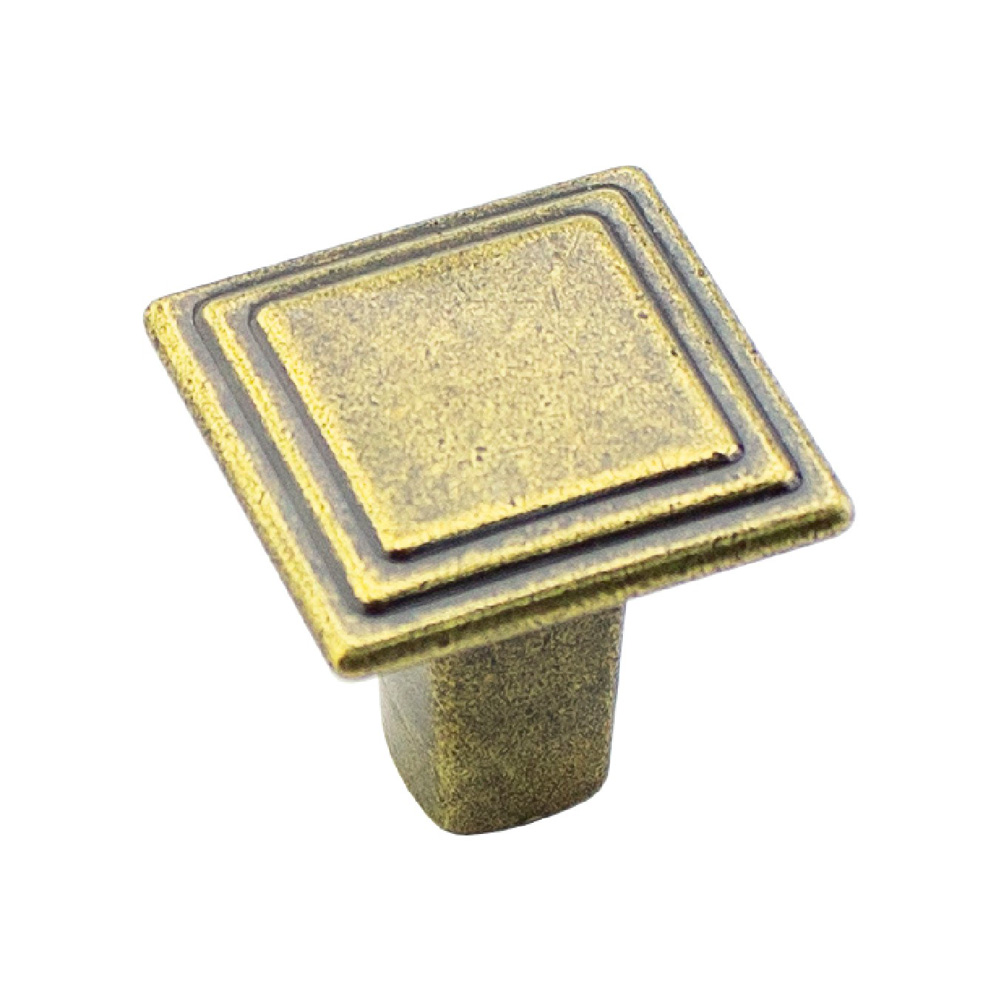 мебельная ручка-кнопка PERA, античное золото